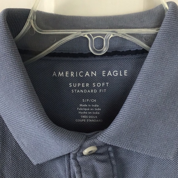 American Eagle Super Soft Polo Shirt Y2K NWT - Picture 5 of 7
